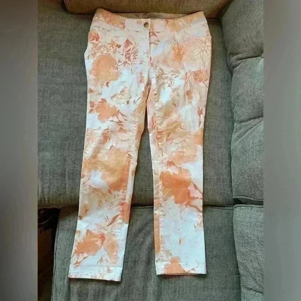 Per Se Floral Pants Size 4